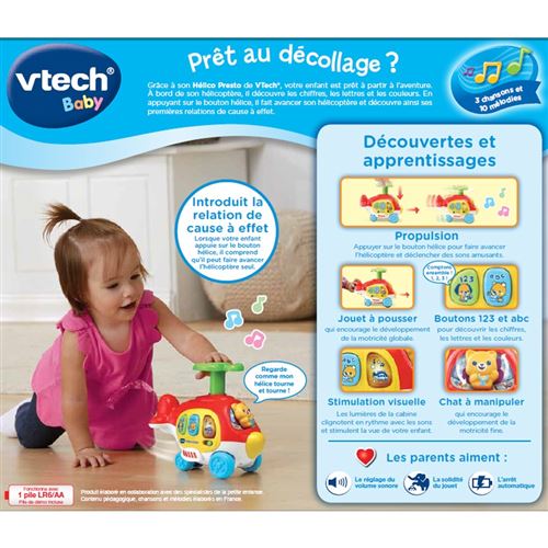 Jouet d'éveil interactif Vtech Baby Hélico Presto