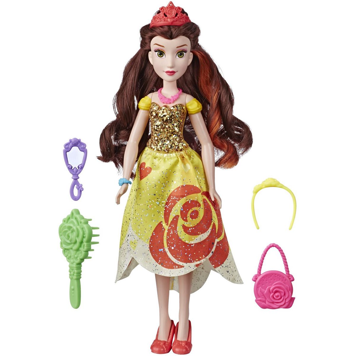 Hasbro Disney Princesses - Poupee Princesse Disney Belle À Coiffer - 30Cm