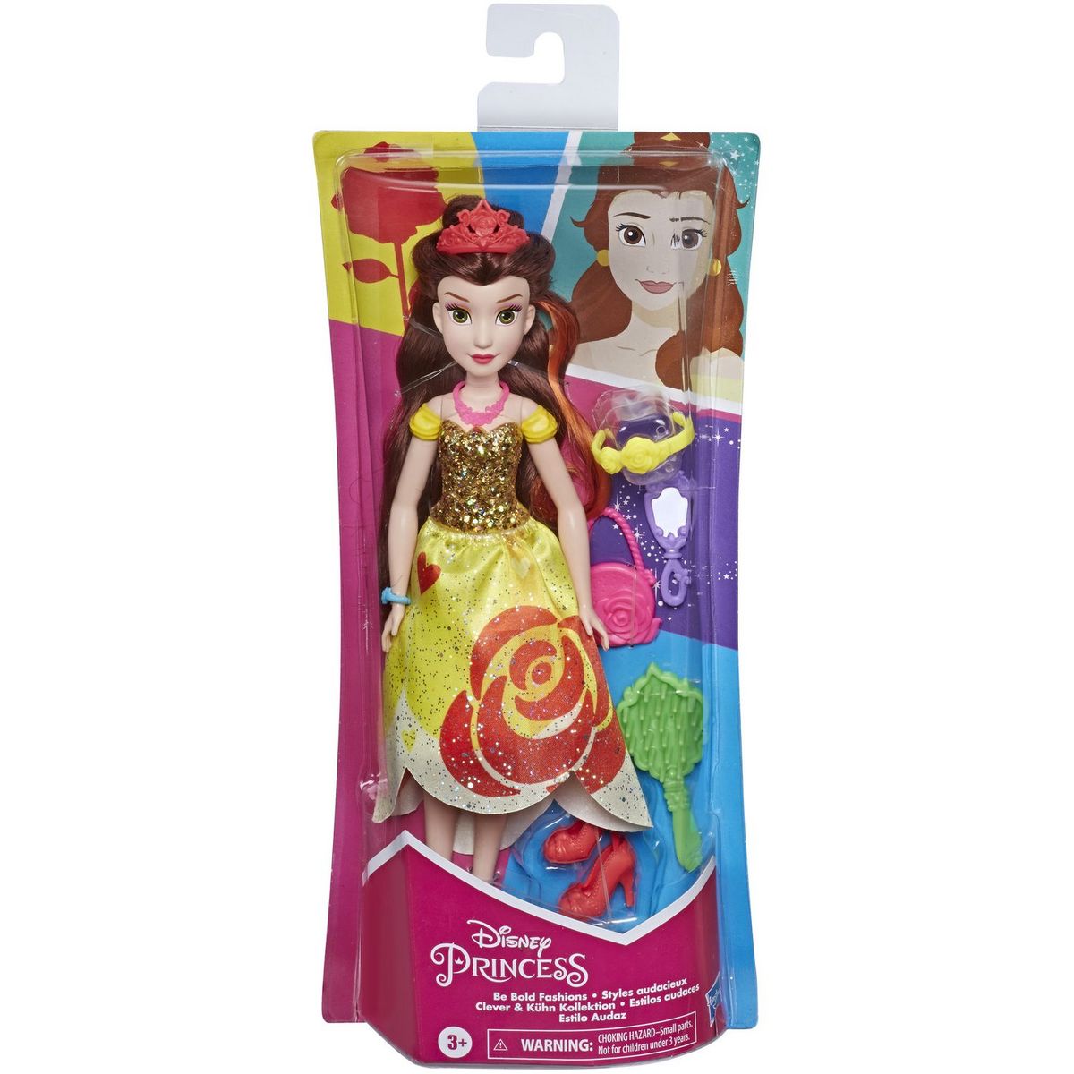 Hasbro Disney Princesses - Poupee Princesse Disney Belle À Coiffer - 30Cm